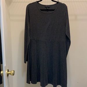 Charcoal Grey skater sweater dress- FOREVER XXI